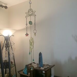 Golden Lotus Suncatcher